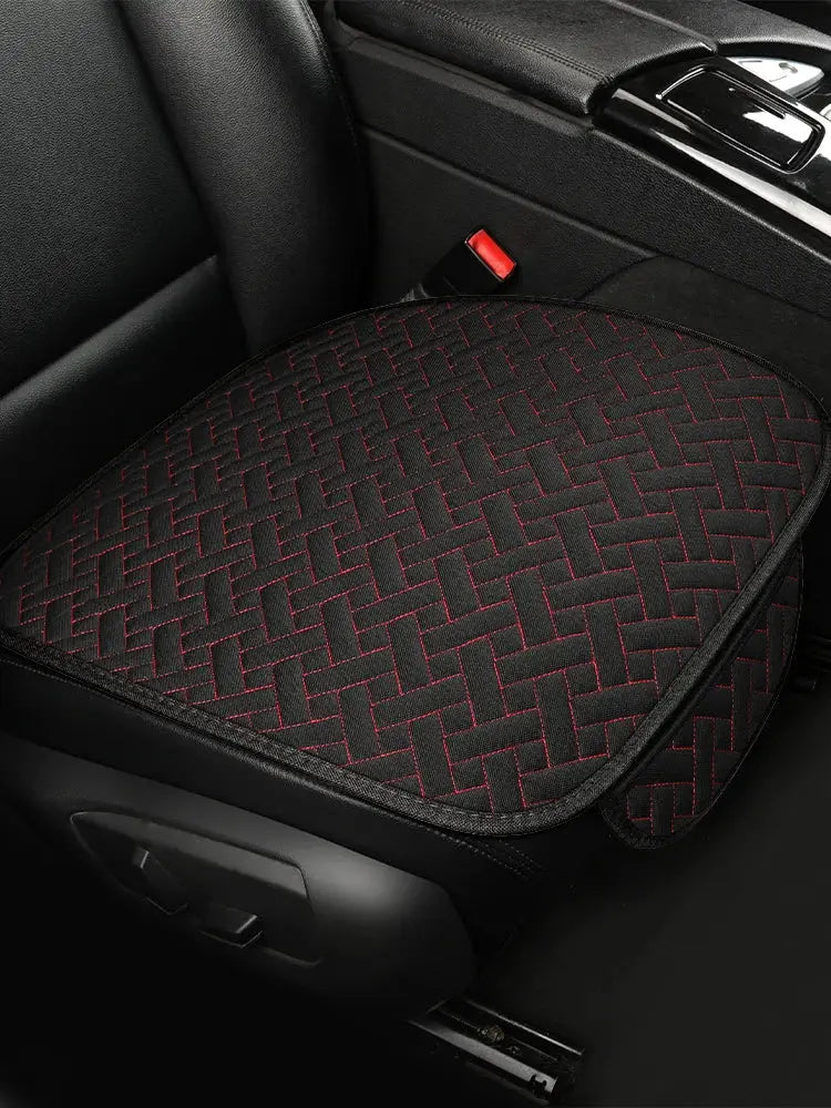 Car seat cushion, all season universal linen, driver's seat cover, small waist, single piece three piece set, half pack CM World