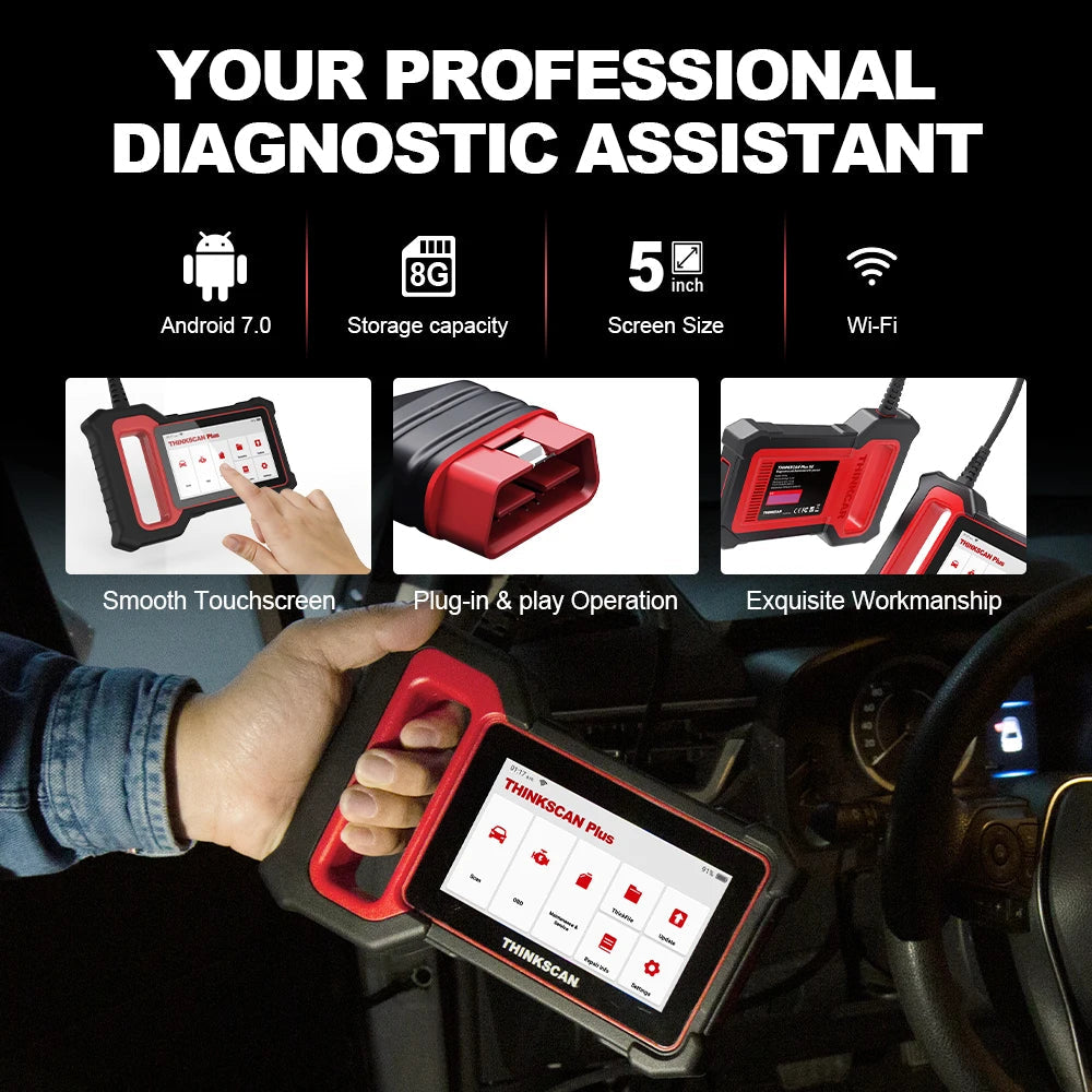 THINKCAR Thinkscan Plus S7 S6 S4 Obd2 Scanner Car Diagnostic Tools Automotivo Scanner Auto Diagnosis Tool Code Reader 28 Resets Car Mobile World